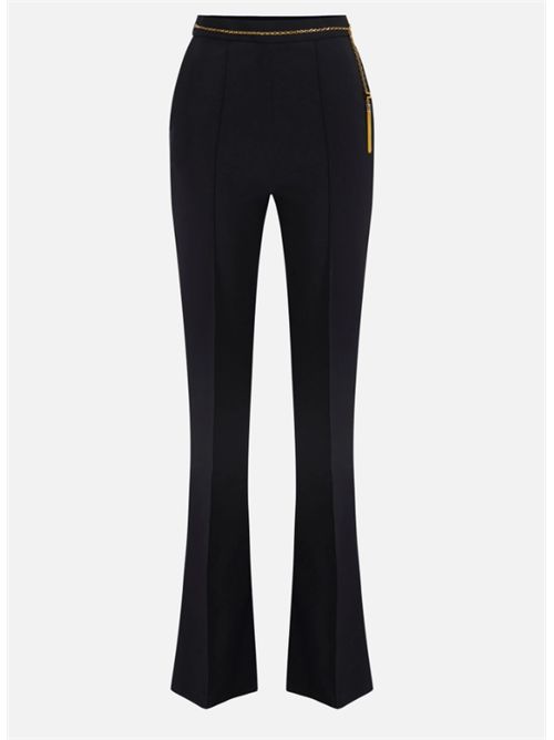 PANTALONI CON CATENA GIOIELLO ELISABETTA FRANCHI | PA14157E2110 Nero